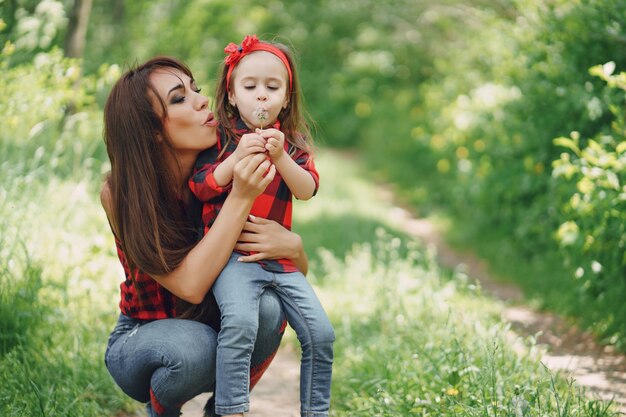 Mère avec fille