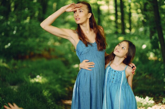 Mère avec fille