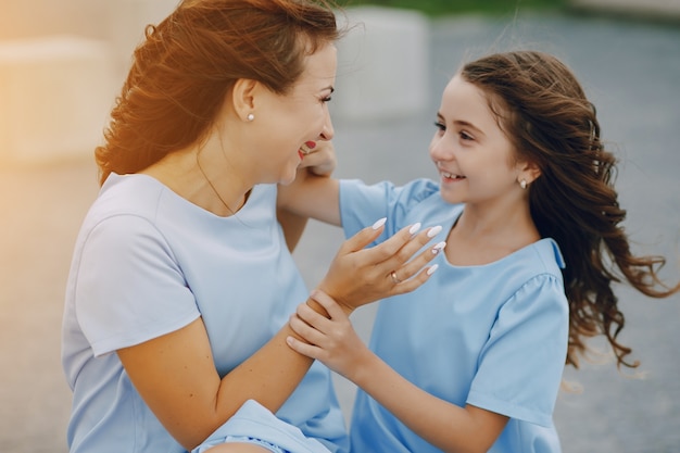 Mère avec fille