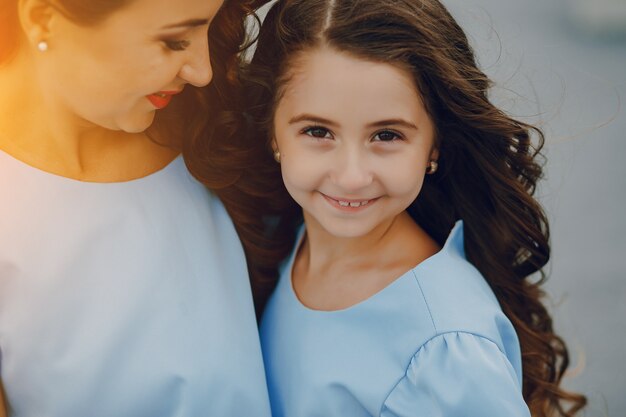 Mère avec fille