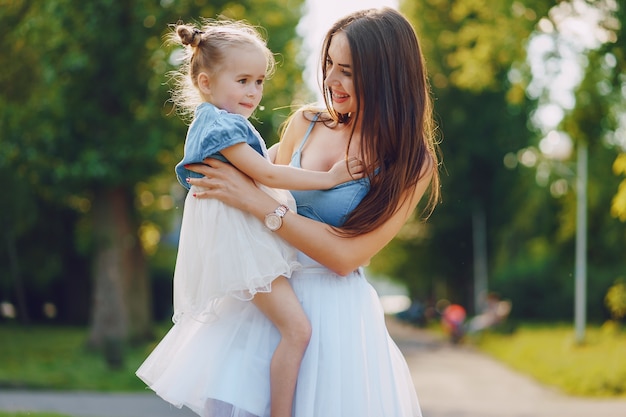 Mère avec fille