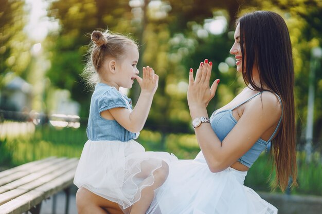 Mère avec fille