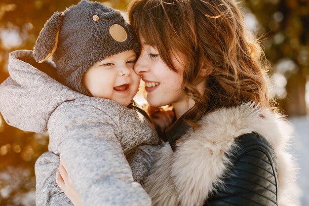 mère avec fils