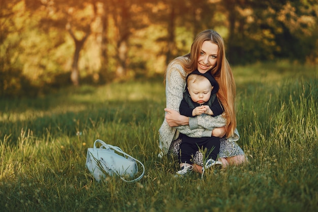 mère avec fils