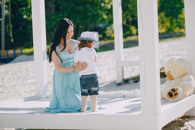 mère avec fils