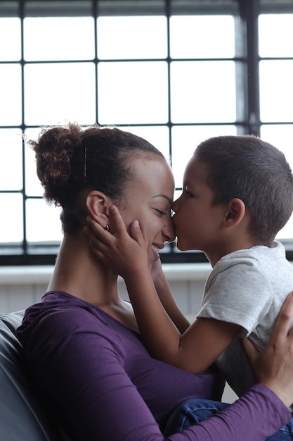 Mère avec fils