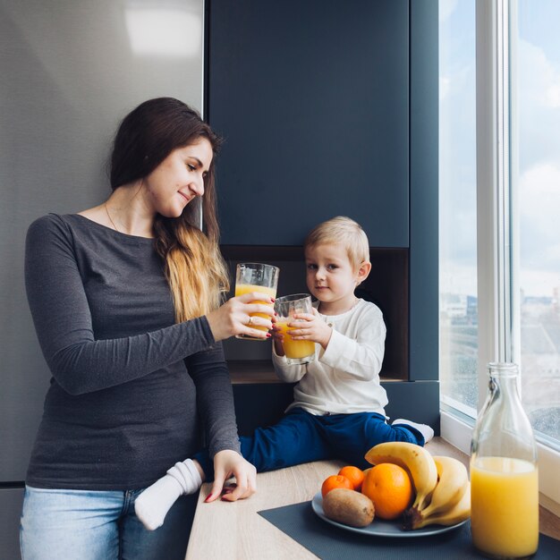 Mère et fils