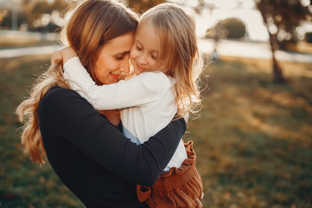 Mère avec petite fille