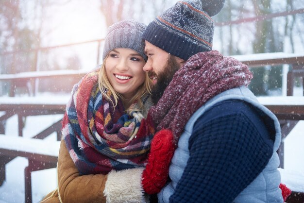 Merveilleux Moment Passé En Vacances D'hiver