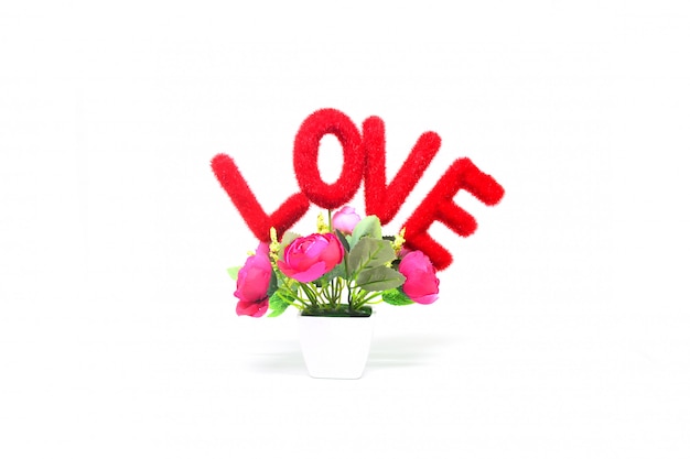 Message D Amour Avec Fleur De Roses Roses Photo Premium