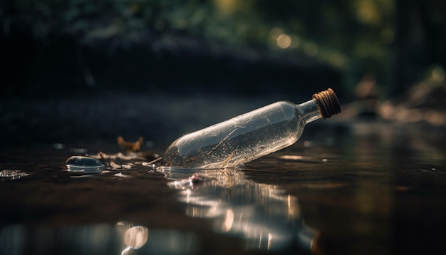 Message dans une bouteille de plaidoyer SOS naufragé généré par l'IA