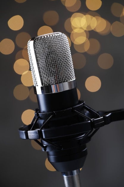 Photo gratuite microphone moderne