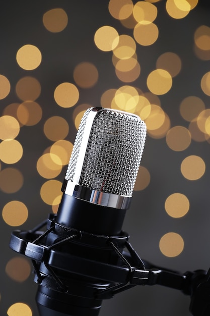 Photo gratuite microphone moderne