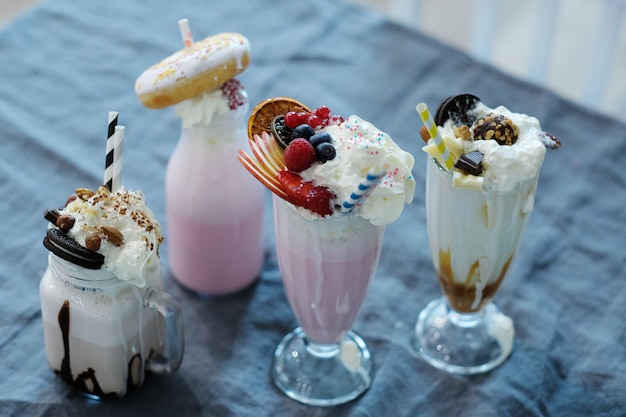 Milkshake aux bonbons