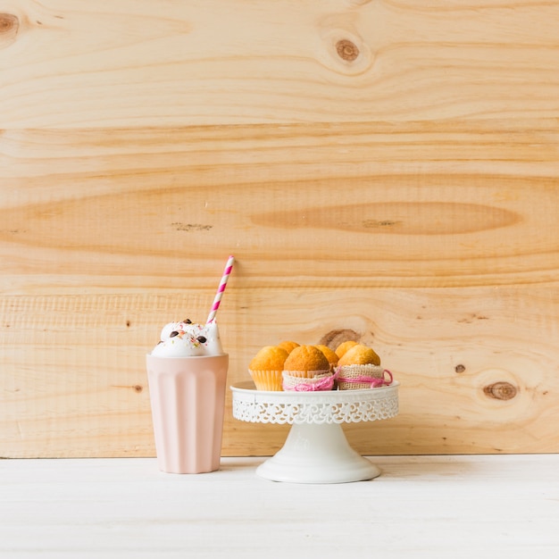 Milkshake et muffins