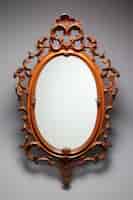 Photo gratuite miroir orné dans le style art nouveau