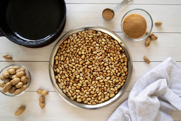 Mise à plat de délicieux plats de jour lohri