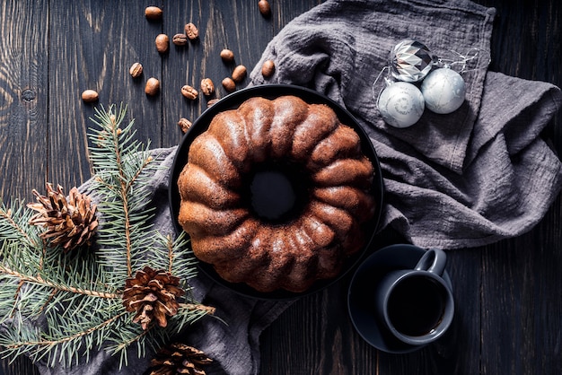 Mise à plat du concept de délicieux gâteau