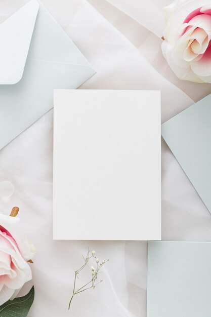 Mise à plat du concept de mariage avec espace copie