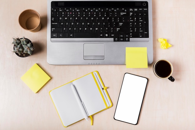 Mise à plat de l'ordre du jour sur le bureau avec espace de copie