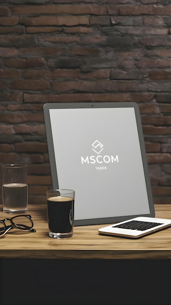 Mockup Copy Espace Écran vide Tablette Smartphone et lunettes