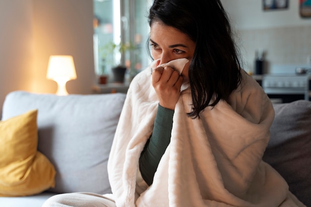 Photo gratuite mode de vie de l'adulte avec des problèmes de santé