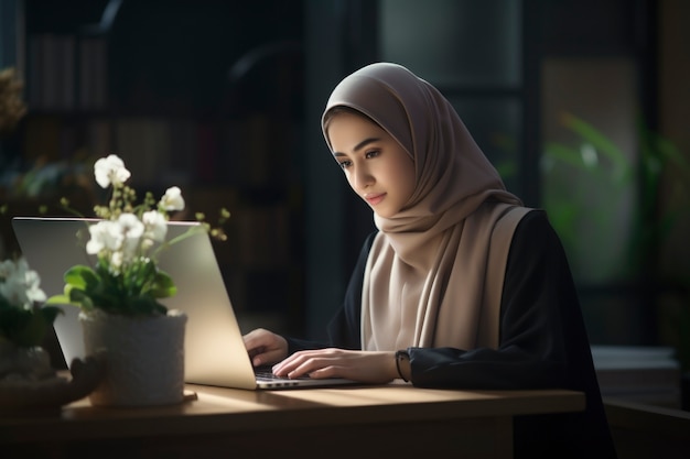 Mode de vie de la femme islamique de taille moyenne