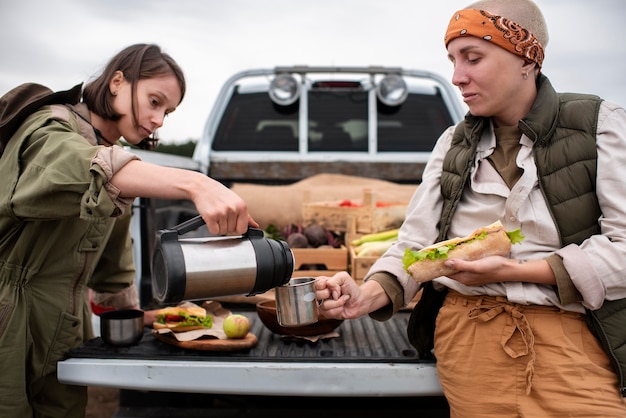 Photo gratuite mode de vie des personnes respectueuses de l'environnement