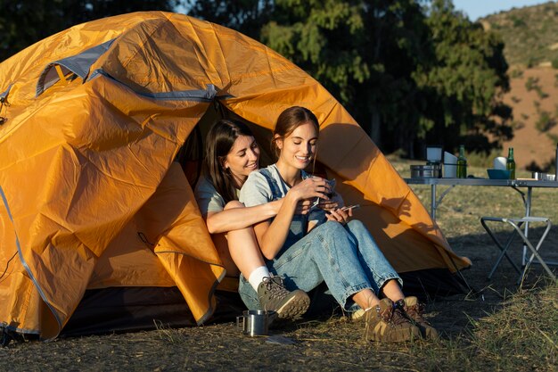 Mode de vie des personnes vivant en camping