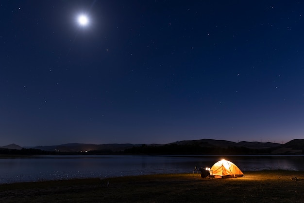 Mode de vie des personnes vivant en camping