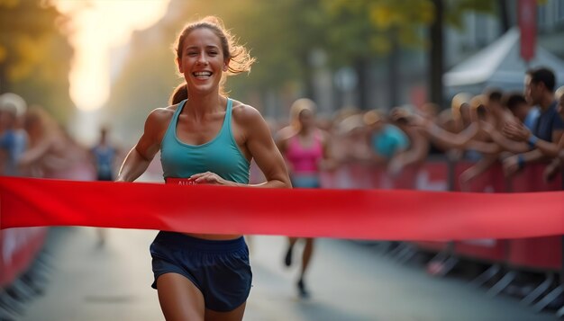 Un mode de vie sain, la course à l'extérieur