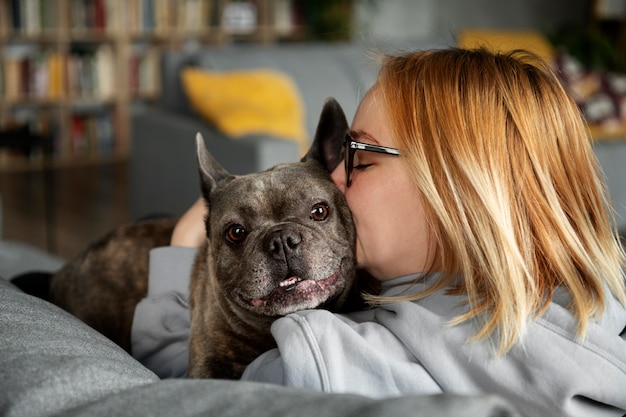 Mode de vie et soins du chien avec le propriétaire