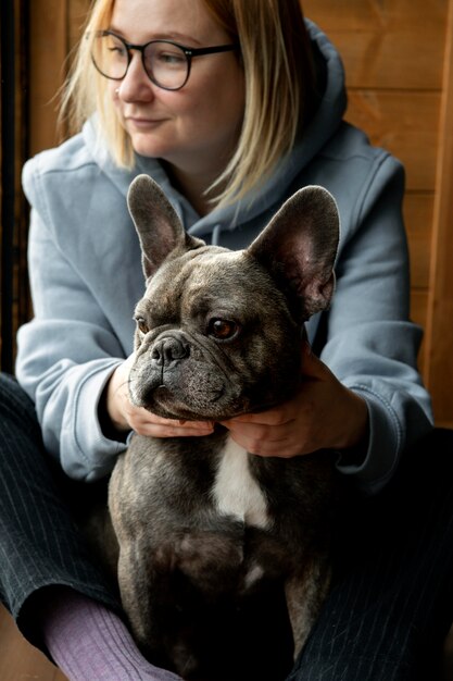 Mode de vie et soins du chien avec le propriétaire