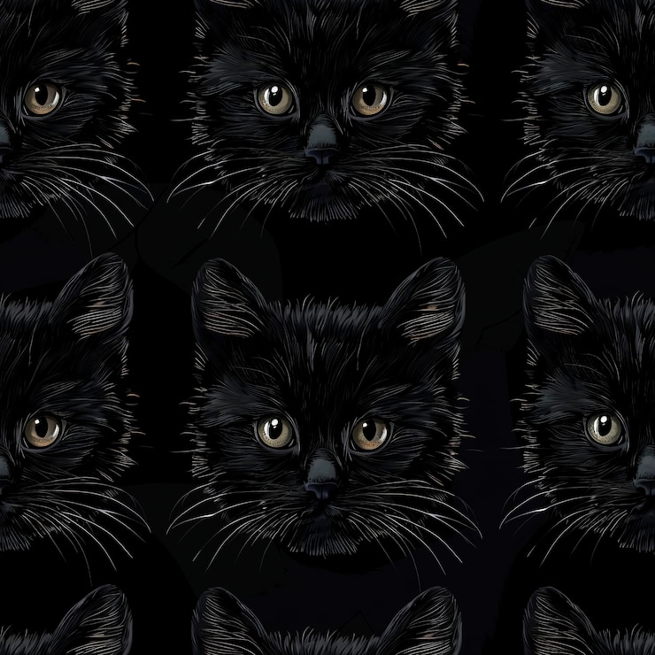 Photo gratuit modèle de chat d'art numérique
