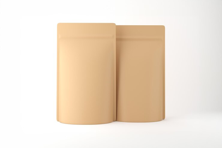 Photo gratuit modèle d'emballage en papier brun