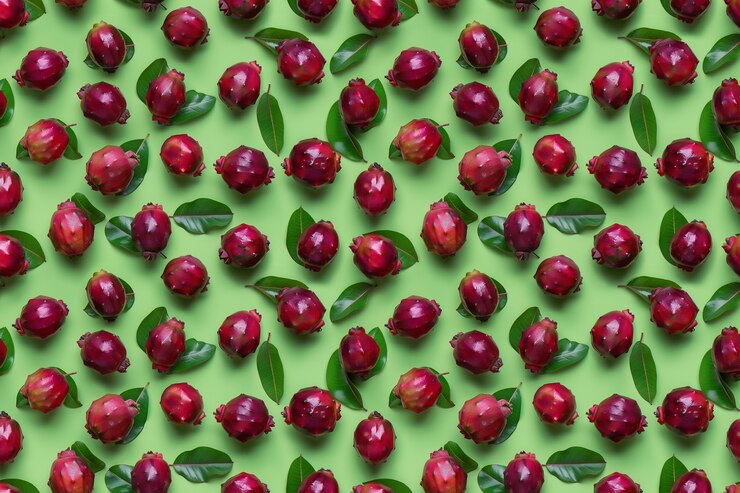 Photo gratuit modèle de fruits tropicaux