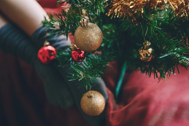 modèle hiver joyeux chambre brune