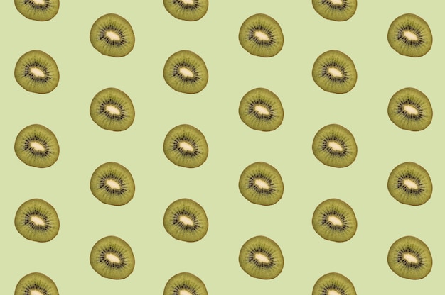 Photo gratuite modèle de morceaux de fruits kiwi savoureux