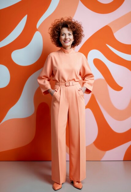 Modèle portant de beaux vêtements d'ombre