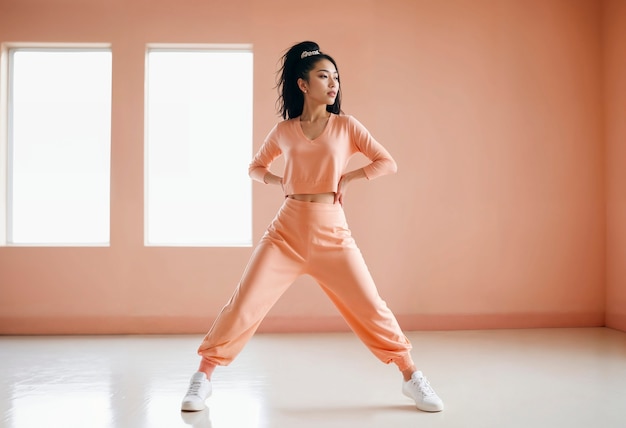 Modèle portant de beaux vêtements d'ombre