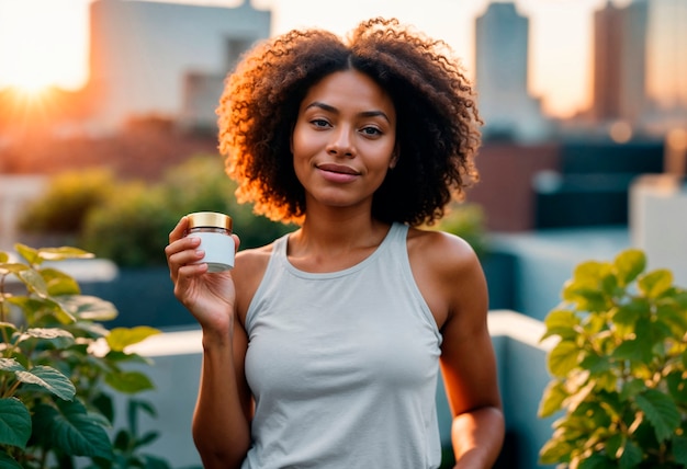 Modèle de produit de beauté à zéro déchet