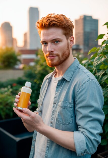 Modèle de produit de beauté à zéro déchet