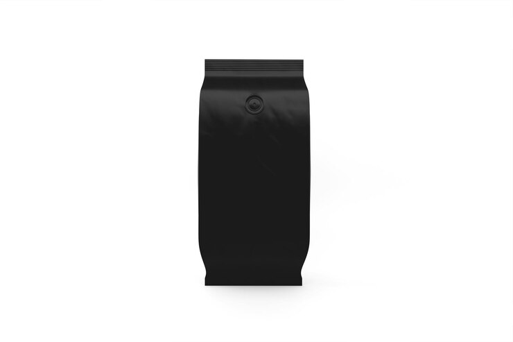 Photo gratuit modèle de sac à café noir