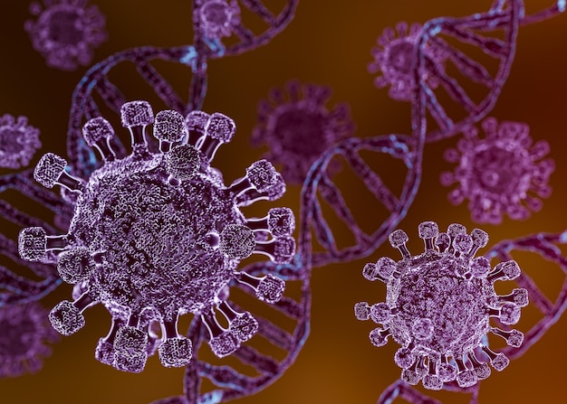 Modélisation 3d du virus covid