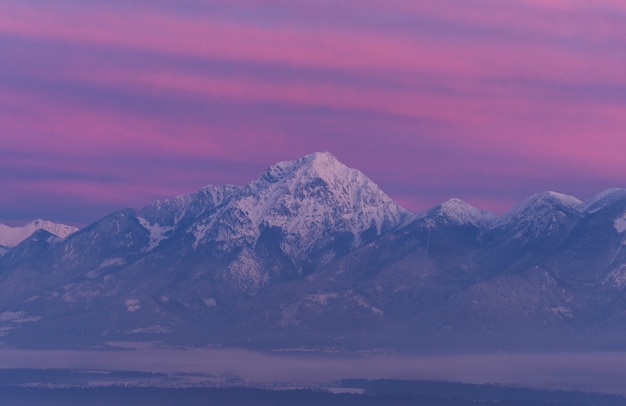 Photo gratuite montagne de pierre grise couverte de neige