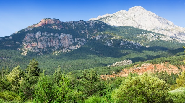 Montagne rocheuse blanche dans les Pyrénées, Espagne