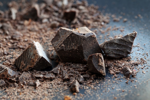 Morceaux de chocolat sucré