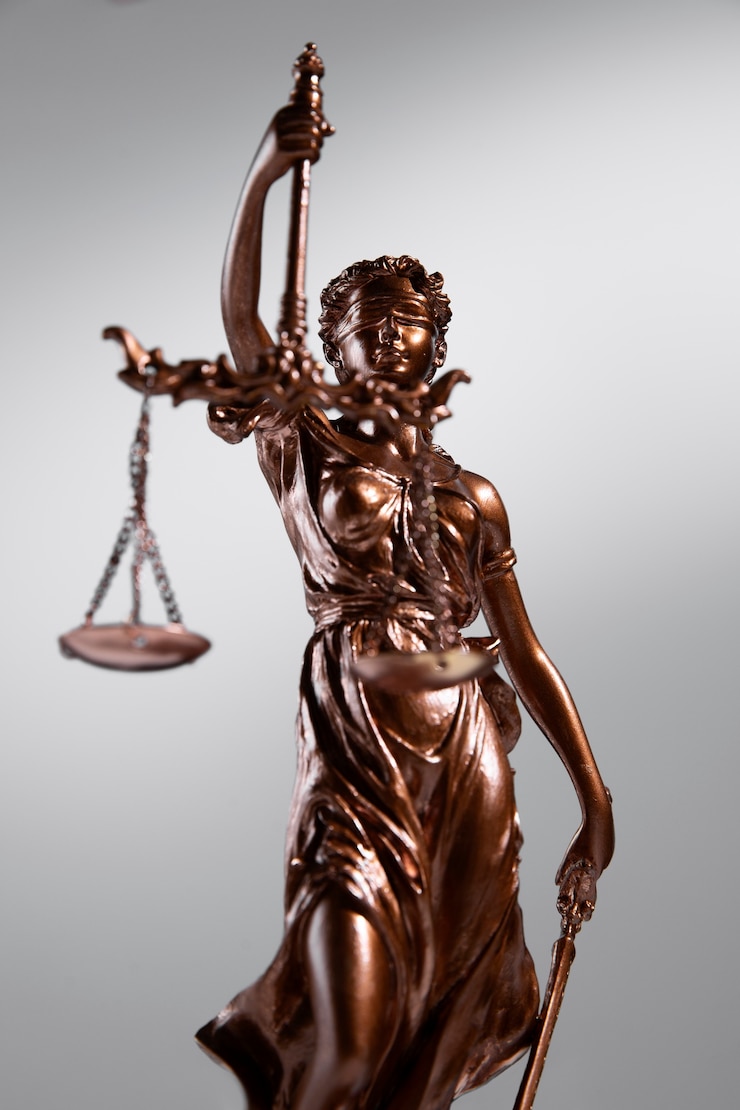 Photo gratuit la mort avec la balance de la justice