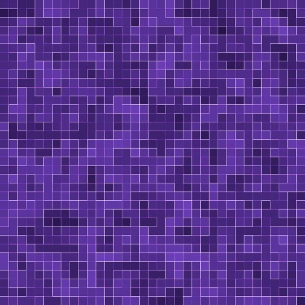 Mosaïque carrée violet vif pour fond texturé.