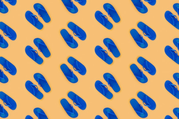 Photo gratuite motif flip flop bleu